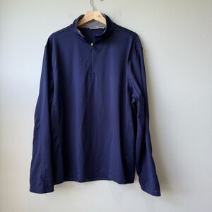 Rorie Whelan Golf Mens 1/4 Zip Golf Pullover Long‎ Sleeve Shirt Navy Size XL